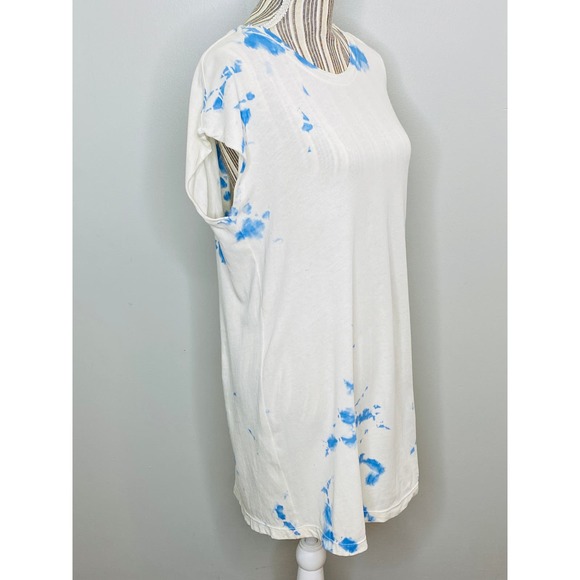 Raquel Allegra Tie Dye Tee Shirt Dress Women 0 Small Casual Luxe Festival Boho - Picture 3 of 7